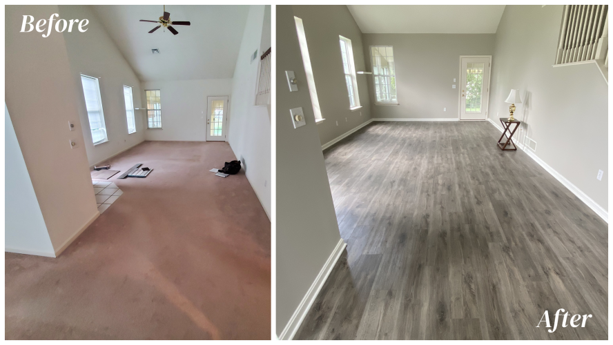 Real Estate Flooring Before After